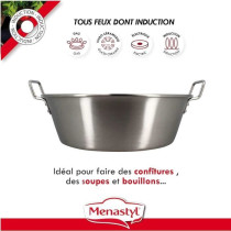 Bassine a confiture - MENASTYL - 4615452 - En acier inoxydable - 40,5