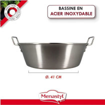 Bassine a confiture - MENASTYL - 4615452 - En acier inoxydable - 40,5