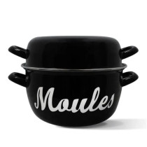 Marmite a moule - MENASTYL - 3645564 - En acier émaillé - Noir - 24
