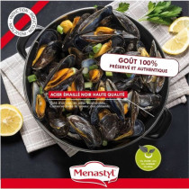 Marmite a moule - MENASTYL - 3645562 - En acier émaillé - Noir - 18