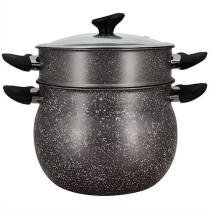Couscoussier - MENASTYL - 6020033 - En aluminium effet marbre - 9 litr