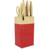 Bloc de couteaux 6 pieces - MENASTYL - 5041061 - Lame céramique - En