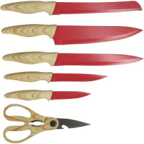 Bloc de couteaux 6 pieces - MENASTYL - 5041061 - Lame céramique - En