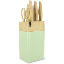 Bloc de couteaux 6 pieces - MENASTYL - 5041060 - Lame céramique - En