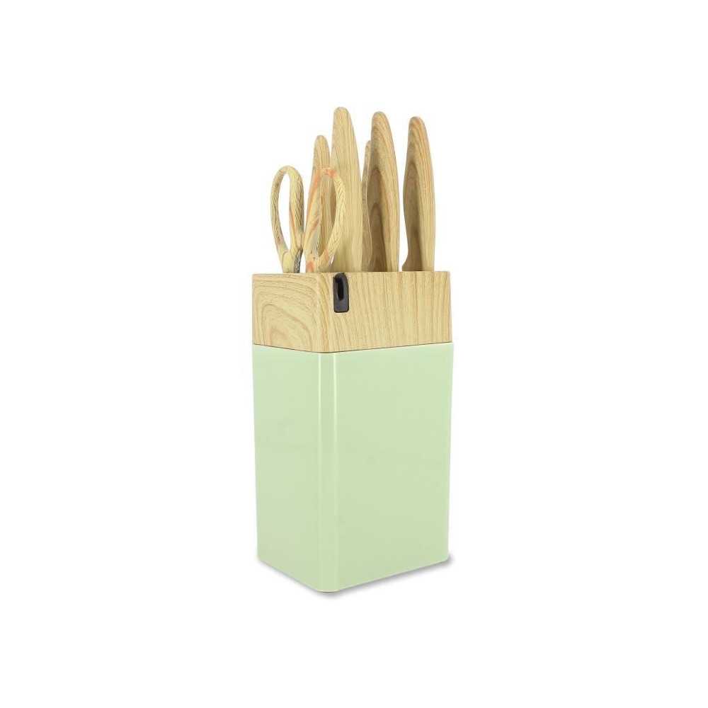 Bloc de couteaux 6 pieces - MENASTYL - 5041060 - Lame céramique - En Bloc de couteaux 6 pieces - MENASTYL - 5041060 - Lame céramique - En