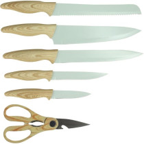 Bloc de couteaux 6 pieces - MENASTYL - 5041060 - Lame céramique - En