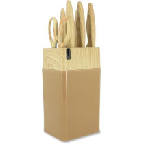 Bloc de couteaux 6 pieces - MENASTYL - 5041064 - Lame céramique - En