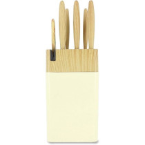 Bloc de couteaux 6 pieces - MENASTYL - 5041063 - Lame céramique - En