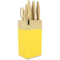Bloc de couteaux 6 pieces - MENASTYL - 5041062 - Lame céramique - En