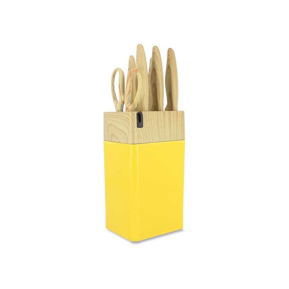Bloc de couteaux 6 pieces - MENASTYL - 5041062 - Lame céramique - En Bloc de couteaux 6 pieces - MENASTYL - 5041062 - Lame céramique - En