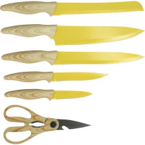 Bloc de couteaux 6 pieces - MENASTYL - 5041062 - Lame céramique - En