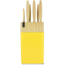 Bloc de couteaux 6 pieces - MENASTYL - 5041062 - Lame céramique - En