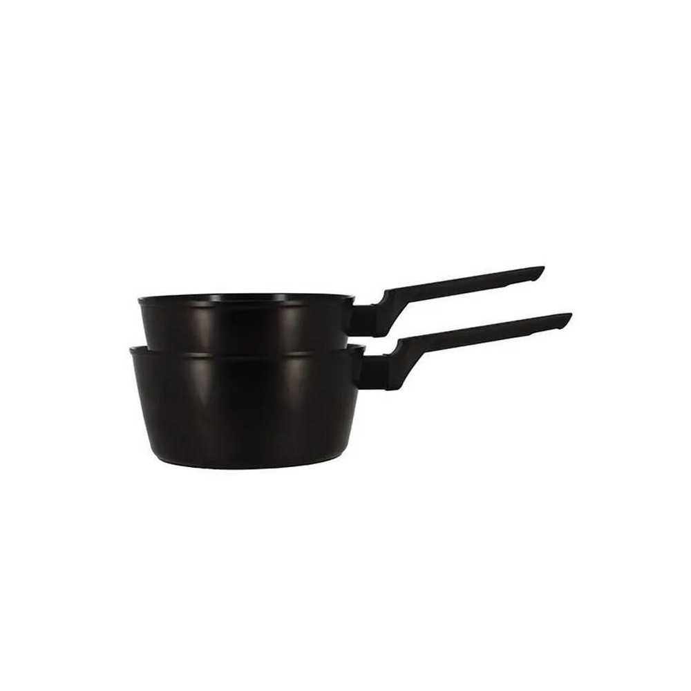 Set de 2 casseroles - MENASTYL - 6020298 - Aluminium - 18 et 20 cm - T Set de 2 casseroles - MENASTYL - 6020298 - Aluminium - 18 et 20 cm - T