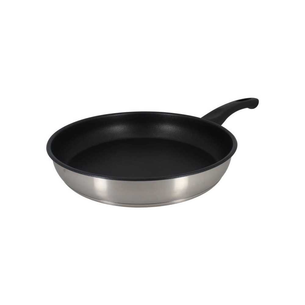Poele - MENASTYL - 6020246 - En acier inoxydable - 24 cm - Tous feux d Poele - MENASTYL - 6020246 - En acier inoxydable - 24 cm - Tous feux d