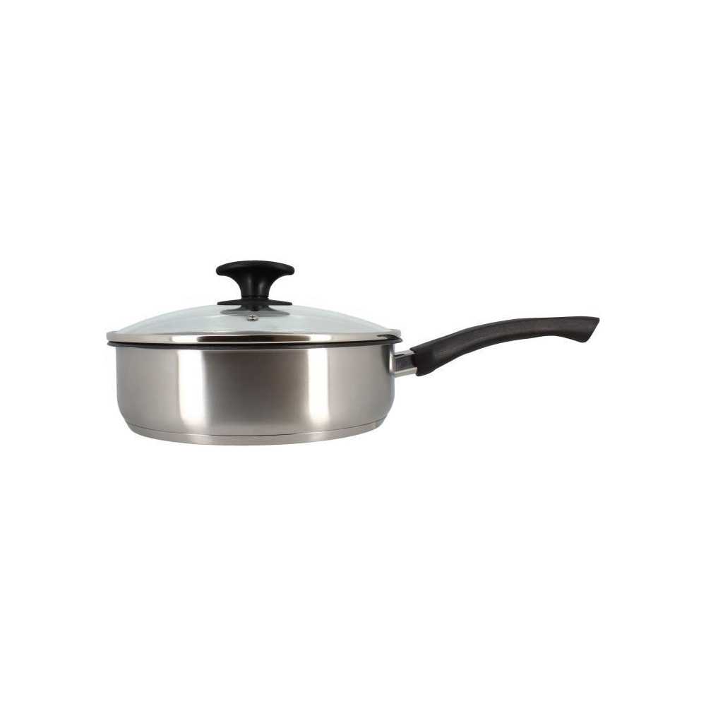 Sauteuse - MENASTYL - 6020248 - En acier inoxydable - 28 cm - Tous feu Sauteuse - MENASTYL - 6020248 - En acier inoxydable - 28 cm - Tous feu