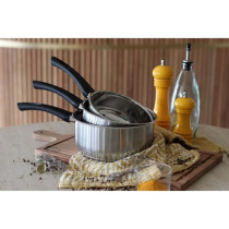Casserole - MENASTYL - 6020241 - En acier inoxydable - 16 cm - Tous fe