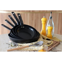 Poele - MENASTYL - 6020635 - En aluminium forgé - 20 cm - Noir - Tous
