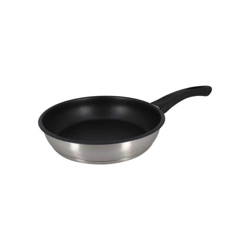Poele - MENASTYL - 6020244 - En acier inoxydable - 20 cm - Tous feux d Poele - MENASTYL - 6020244 - En acier inoxydable - 20 cm - Tous feux d