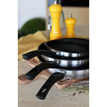 Poele - MENASTYL - 6020244 - En acier inoxydable - 20 cm - Tous feux d