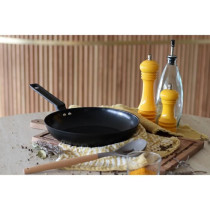 Poele - MENASTYL - 6020637 - En aluminium forgé - 26 cm - Noir - Tous