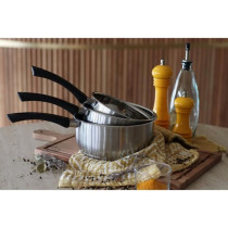 Casserole - MENASTYL - 6020242 - En acier inoxydable - 18 cm - Tous fe