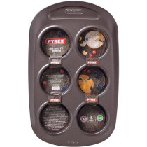 Moule a muffin - PYREX - 1452001 - Rond - Acier carbone - Antiadhésif