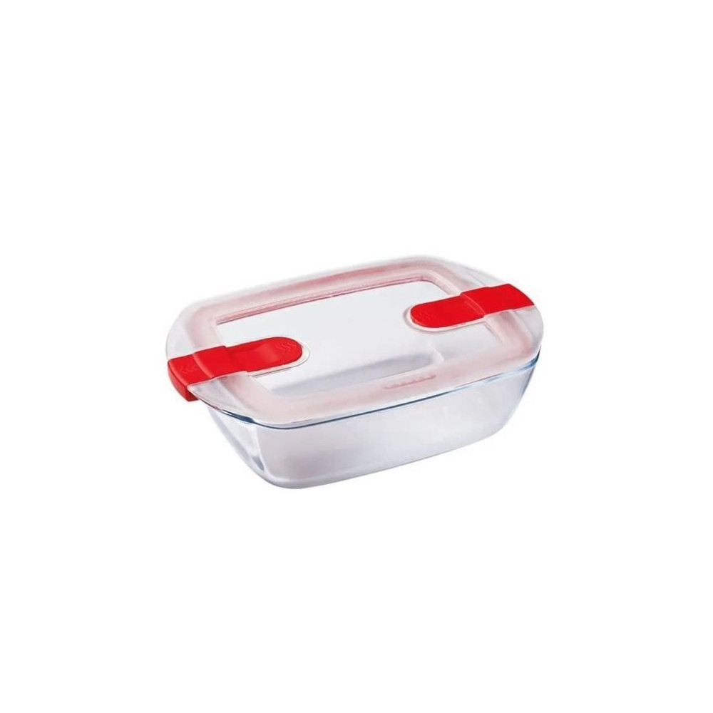 Boîte rectangulaire avec couvercle - PYREX - 1451025 - 28 x 20 cm - 2 Boîte rectangulaire avec couvercle - PYREX - 1451025 - 28 x 20 cm - 2