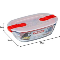 Boîte rectangulaire avec couvercle - PYREX - 1451023 - 17 x 10 cm - 4