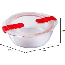 Boîte ronde avec couvercle - PYREX - 1451018 - 20 x 18 cm - 1,1 L - C