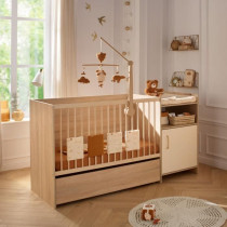 Lit combiné - 120 x 60 cm - Evolutif en 90 x 190 cm - CHARLIE - SAUTH