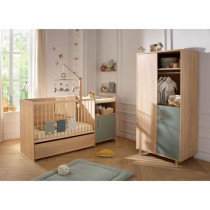 Lit combiné - 120 x 60 cm - Evolutif en 90 x 190 cm - CHARLIE - SAUTH