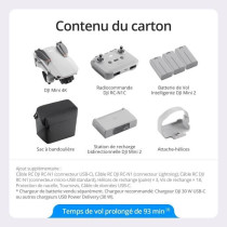 Drone pliable DJI Mini 4K Fly More Combo - Blanc - Autonomie 31 min -