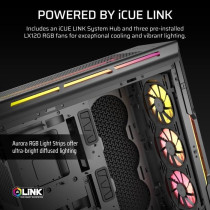 Boîtier PC - CORSAIR - Série iCUE LINK 5000T LX RGB - Moyen tour - N
