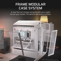 Boîtier PC - CORSAIR - Série FRAME 4000D - Moyen-tour - Blanc