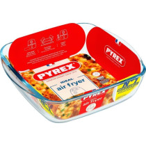 Plat air fryer - PYREX - 1450142 - Carré - En verre borosilicate - 25