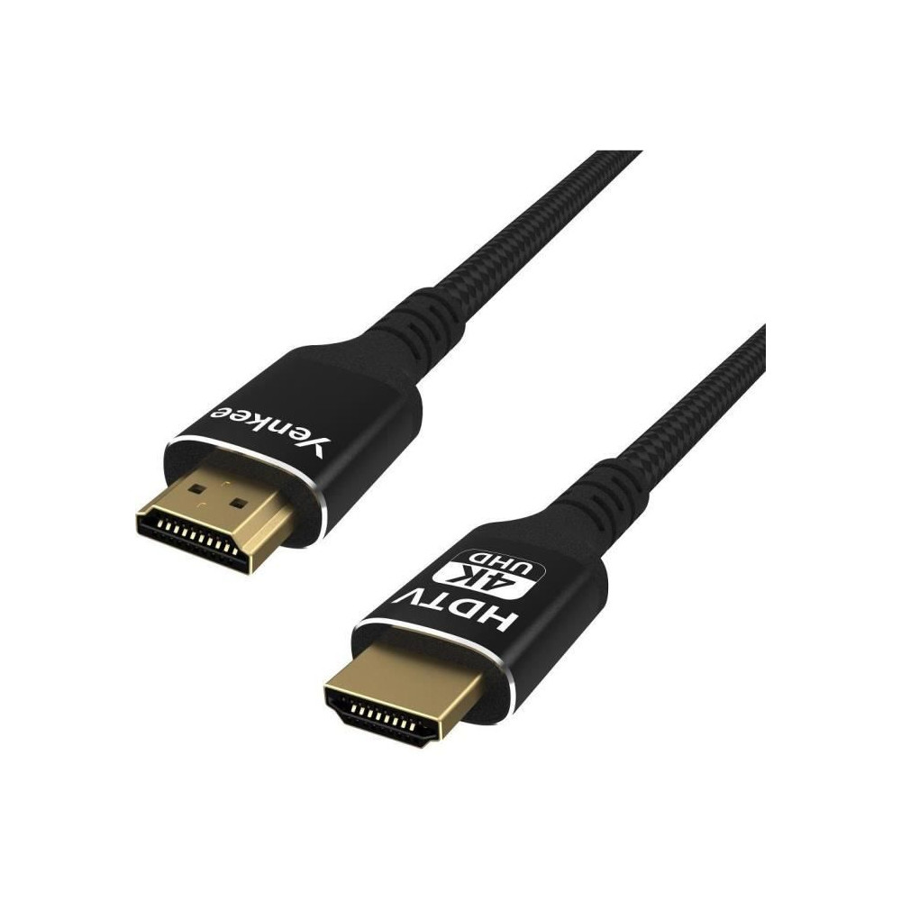 Câble HDMI-A - HDMI-A 2.0 / 4K Câble 3m - YENKEE - YCH 130 Câble HDMI-A - HDMI-A 2.0 / 4K Câble 3m - YENKEE - YCH 130