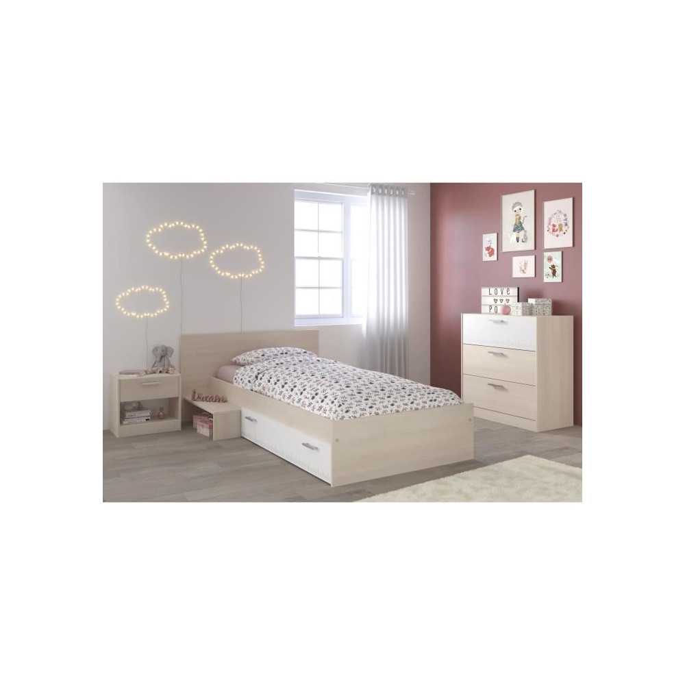 PARISOT Chambre Enfant Complete style contemporain décor acacia clair PARISOT Chambre Enfant Complete style contemporain décor acacia clair