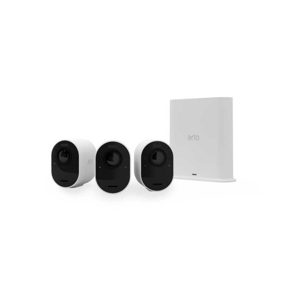Arlo Ultra 2 - Pack de 3 caméras de surveillance Wifi sans fil - Blan Arlo Ultra 2 - Pack de 3 caméras de surveillance Wifi sans fil - Blan