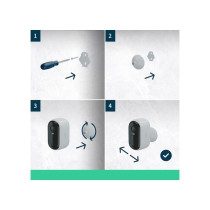 Caméra de surveillance - ARLO - Essential2 2K - Vision nocturne coule