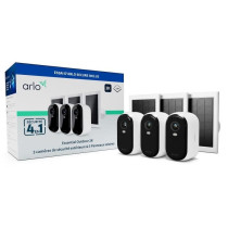 ARLO Caméra de surveillance Pack 3 caméras Essential 2k + 3 Panneaux