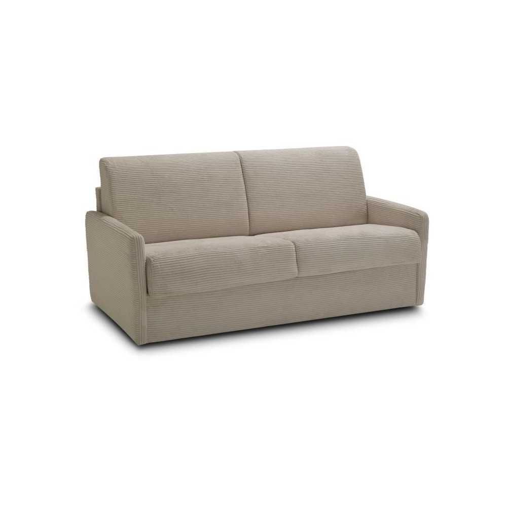 Canapé convertible express - 3 places - LINCOLN - Tissu Beige - 175 x Canapé convertible express - 3 places - LINCOLN - Tissu Beige - 175 x