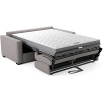 Canapé convertible express - 3 places - BL018 - Tissu como 20 ASH - 1