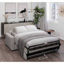 Canapé convertible express - 3 places - BL018 - Tissu como 20 ASH - 1