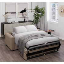Canapé convertible express - 3 places - BL018 - Tissu como 5 Antelope
