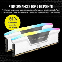 Corsair Vengeance RGB DDR5 32 Go (2 x 16 Go) 6000 MHz CL36 - Blanc - K