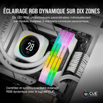 Corsair Vengeance RGB DDR5 32 Go (2 x 16 Go) 6000 MHz CL36 - Blanc - K