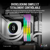 Corsair Vengeance RGB DDR5 32 Go (2 x 16 Go) 6000 MHz CL36 - Blanc - K