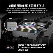Mémoire vive CORSAIR CMP64GX5M2B6000Z30 RGB (2x32Go DDR5 6000 PC48000