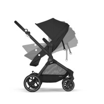 CYBEX Pack Poussette Trio EOS BLACK Moon Black : Poussette convertible