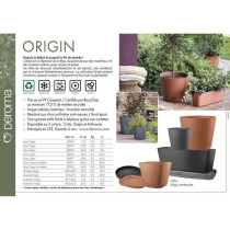 Jardiniere - DEROMA - Origin - 18 L - Anthracite